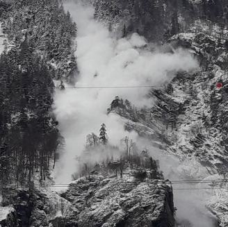 Avalanche artificiellement déclenchéeSite EPA du Ravin des Torches (N°001)@ONF RTM - 23/01/2024